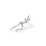 Silver-Plated Figure Ear Cuff