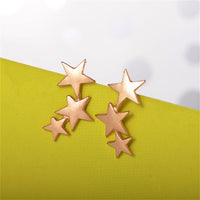 18k Gold-Plated Stars Ear Climbers