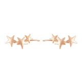 18k Gold-Plated Stars Ear Climbers