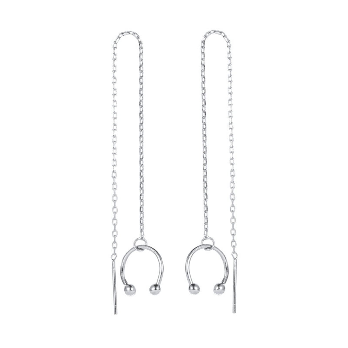 Silver-Plated Ear Threader Cuff - Set Of Two