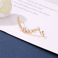 18k Gold-Plated Star Ear Climber