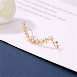 18k Gold-Plated Star Ear Climber