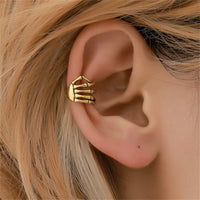 18k Gold-Plated Skeleton Hand Ear Cuff