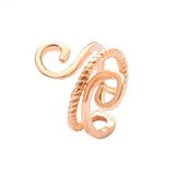 18k Gold-Plated Swirl Layered Ear Cuff