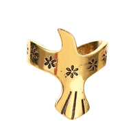 18k Gold-Plated Floral Pigeon Ear Cuff