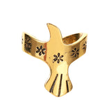 18k Gold-Plated Floral Pigeon Ear Cuff