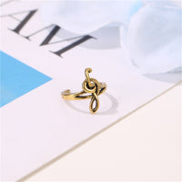 18k Gold-Plated Musical Note Ear Cuff
