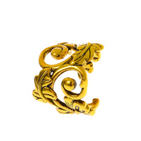 18k Gold-Plated Leaf Swirl Ear Cuff