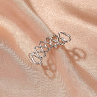 Silver-Plated Hearts Ear Climber