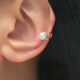 Pearl & 18k Gold-Plated Layered Ear Cuffs