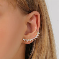 Crystal & Cubic Zirconia Ear Climber
