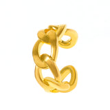 18k Gold-Plated Curb Chain Ear Cuff