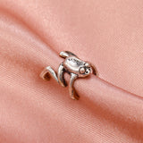 Silver-Plated Frog Ear Cuff