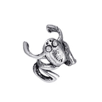 Silver-Plated Frog Ear Cuff