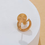 Cubic Zirconia & Pearl 18k Gold-Plated Round Ear Cuff
