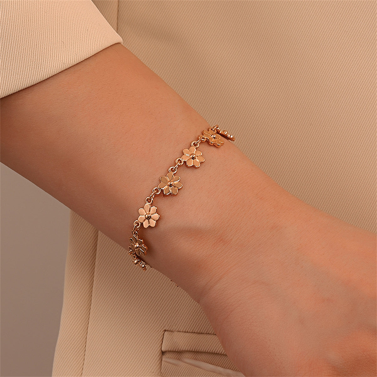 18K Gold-Plated Mum Station Bracelet