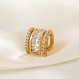 Crystal & Cubic Zirconia Baguette Layered Ear Cuff