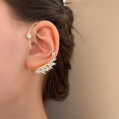 Crystal & Cubic Zirconia Botanical Ear Cuff
