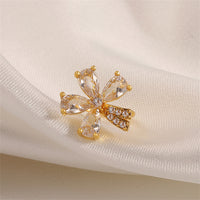 Crystal & Cubic Zirconia Floral Ear Cuff