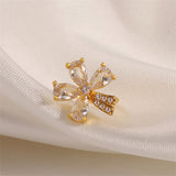 Crystal & Cubic Zirconia Floral Ear Cuff