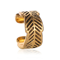 18k Gold-Plated Leaf Ear Cuff