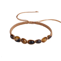 Brown Quartz Adjustable Bracelet