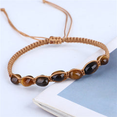 Brown Quartz Adjustable Bracelet