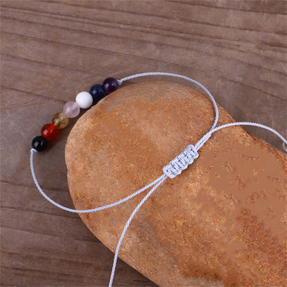 Multicolor Quartz and White Beaded Adjustable Bracelet, bracelet for women, dainty minimalist design, styled look