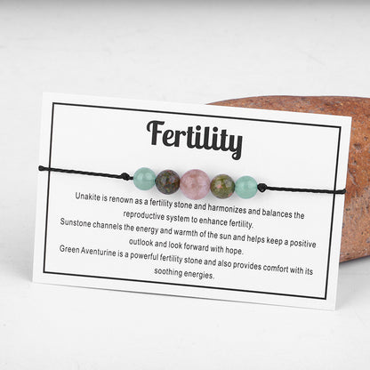 Multicolor Quartz 'Fertility' Adjustable Bracelet, bracelet for women, elegant gift for her, lifestyle look