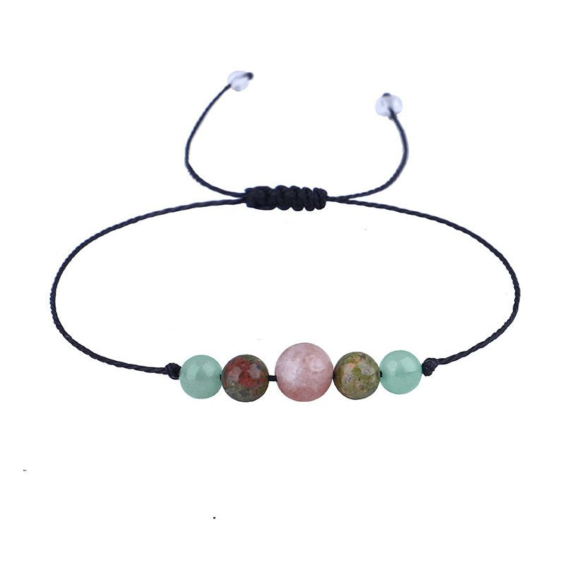 Multicolor Quartz 'Fertility' Adjustable Bracelet, bracelet for women, elegant gift for her, side view