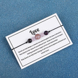 Pink Quartz 'Love' Adjustable Bracelet