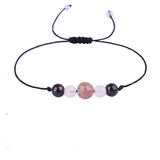 Pink Quartz 'Love' Adjustable Bracelet