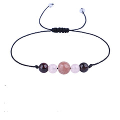 Pink Quartz 'Love' Adjustable Bracelet