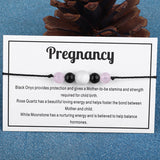 White Quartz 'Pregnancy' Adjustable Bracelet