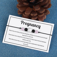 White Quartz 'Pregnancy' Adjustable Bracelet