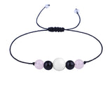 White Quartz 'Pregnancy' Adjustable Bracelet