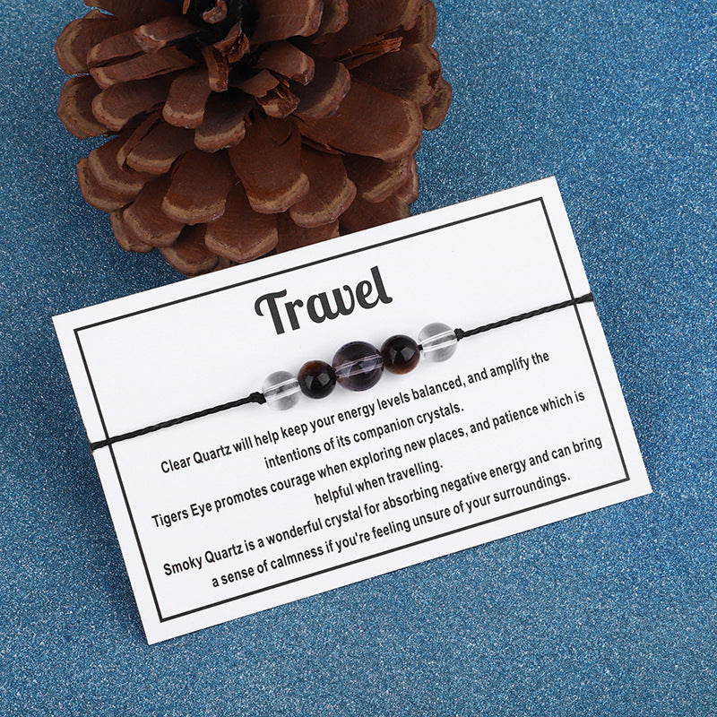 Quartz 'Travel' Adjustable Bracelet, bracelet for women, vintage-inspired design, detail close-up