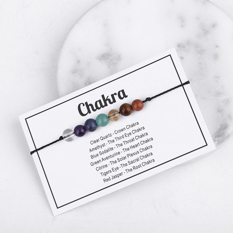 Quartz 'Chakra' Adjustable Bracelet, bracelet for women, dainty minimalist design, detail close-up