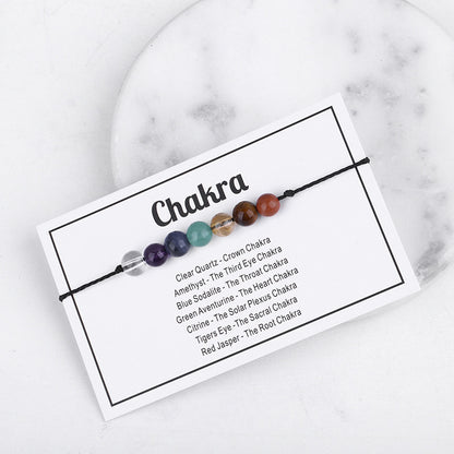 Quartz 'Chakra' Adjustable Bracelet, bracelet for women, dainty minimalist design, detail close-up