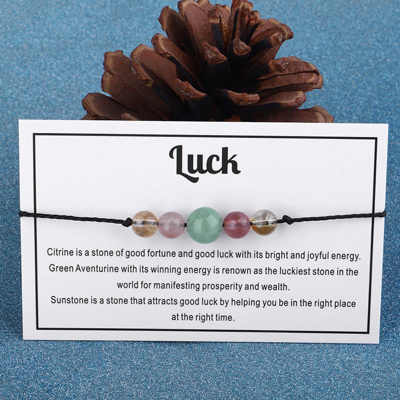 Quartz 'Luck' Adjustable Bracelet, bracelet for women, elegant gift for her, lifestyle look