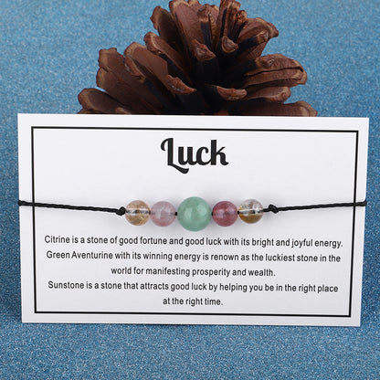 Quartz 'Luck' Adjustable Bracelet, bracelet for women, elegant gift for her, lifestyle look