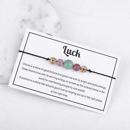 Quartz 'Luck' Adjustable Bracelet, bracelet for women, elegant gift for her, styled look