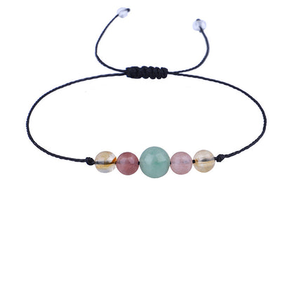 Quartz 'Luck' Adjustable Bracelet, bracelet for women, elegant gift for her, side view