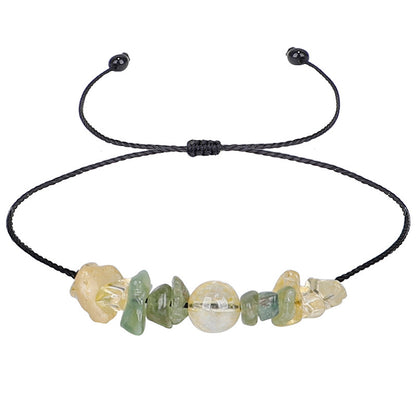 Yellow and Green 'Find Your Joy' Adjustable Bracelet, bracelet for women, everyday style, side view