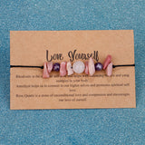Purple Quartz 'Love Yourself' Adjustable Bracelet