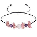 Purple Quartz 'Love Yourself' Adjustable Bracelet