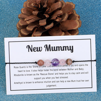 Quartz 'New Mummy' Adjustable Bracelet, bracelet for women, botanical inspired, detail close-up