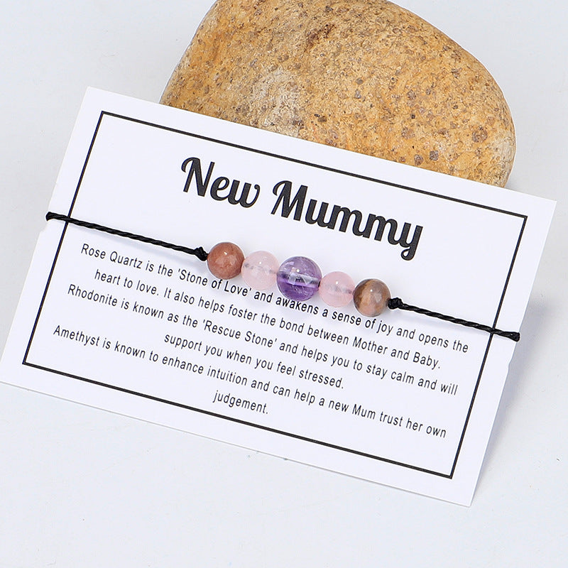 Quartz 'New Mummy' Adjustable Bracelet, bracelet for women, botanical inspired, lifestyle look