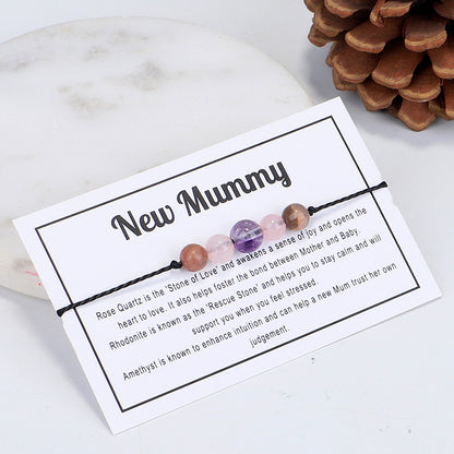 Quartz 'New Mummy' Adjustable Bracelet, bracelet for women, botanical inspired, styled look