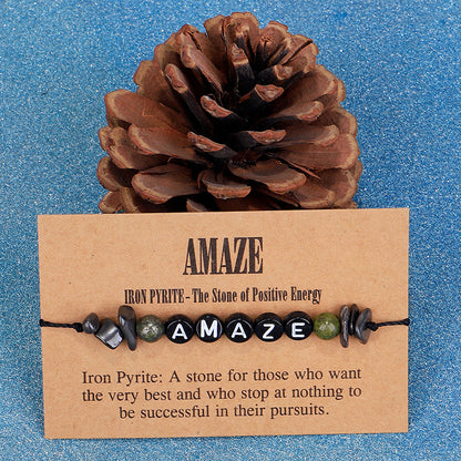 Quartz and Black 'Amaze' Adjustable Bracelet, bracelet for women, vintage-inspired design, detail close-up